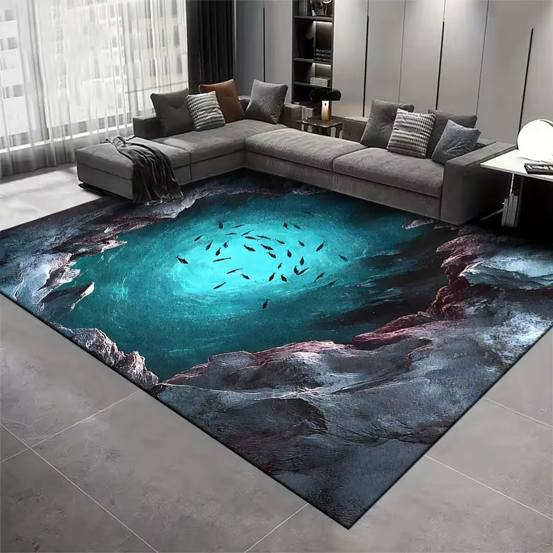 Tapis 3D pour salon, chambre d'enfant