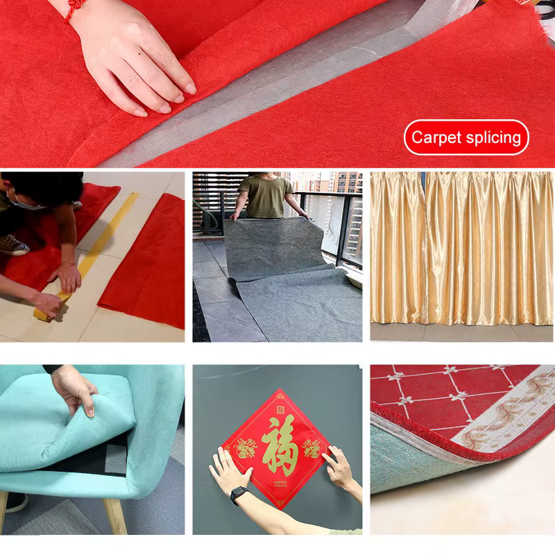 Bande de base de grille double face, maille translucide, imperméable, sans lueur, haute viscosité, tapis adhésif, bandes de fixation de bain