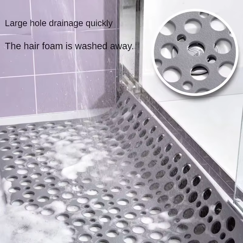 Grand tapis de douche en TPE Extra poreux