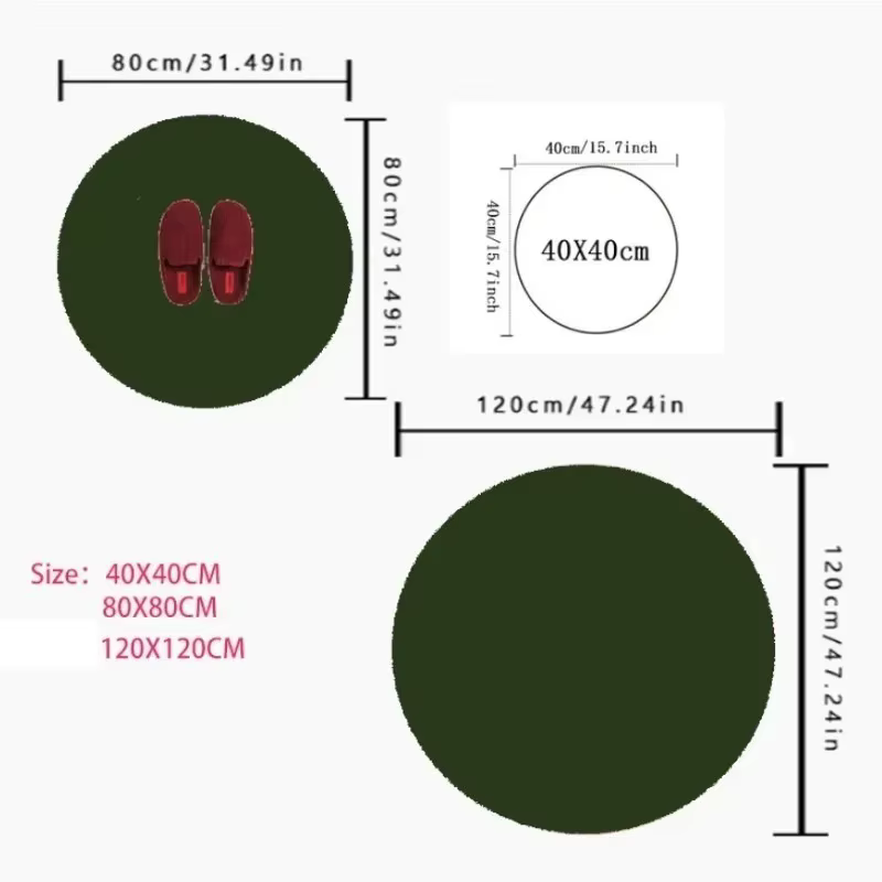 Tapis rond bohème coloré Mandala Design Orange marron Beige tons motif ethnique