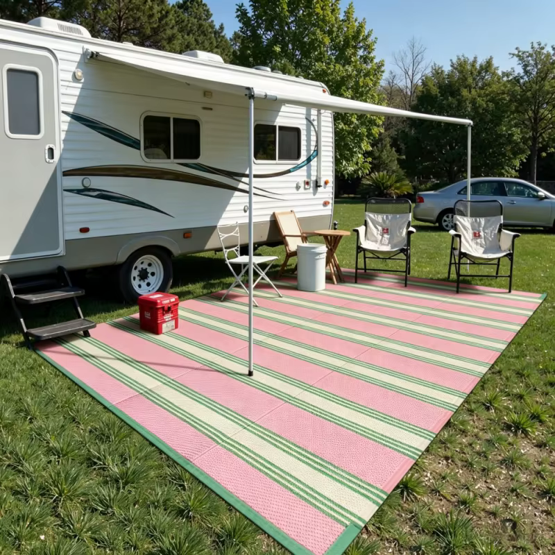 Tapis d'extérieur pliable VIKAMA pour camping-car