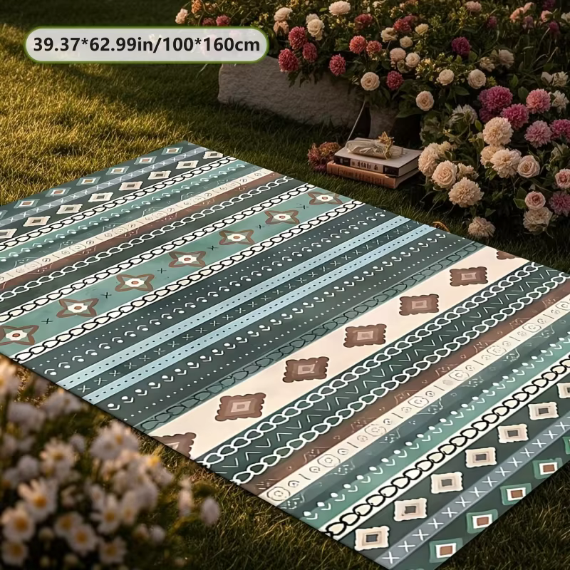 VIKAMA Tapis d'extérieur géométrique style bohème