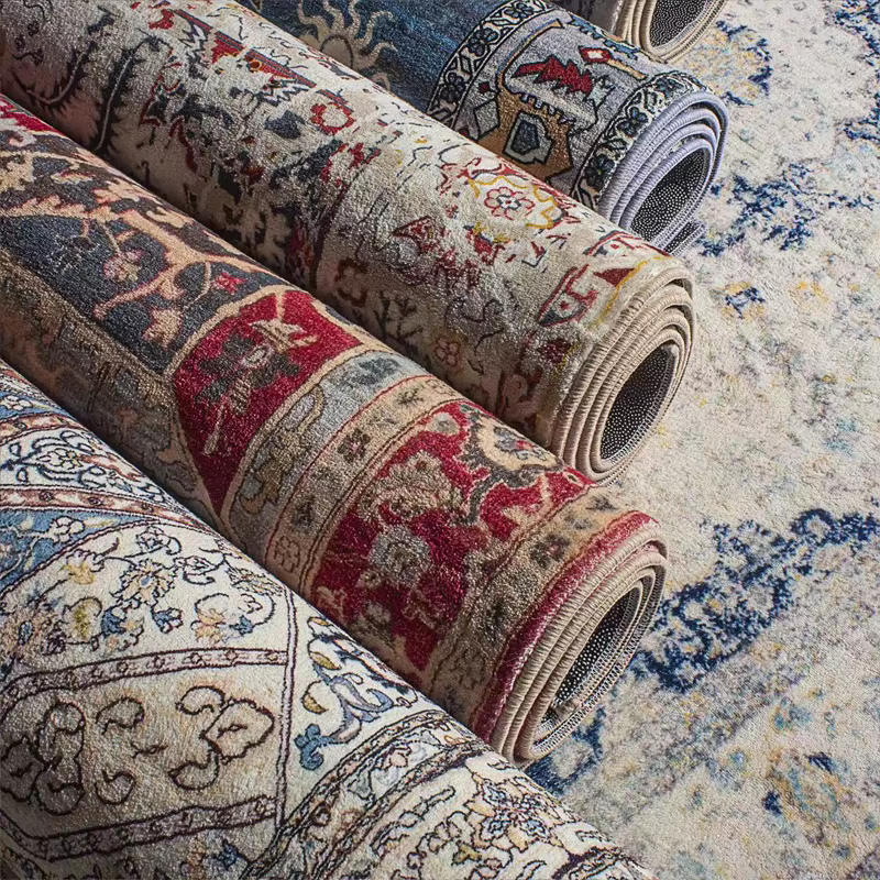 Tapis en peluche de style américain et marocain pour la décoration de la maison