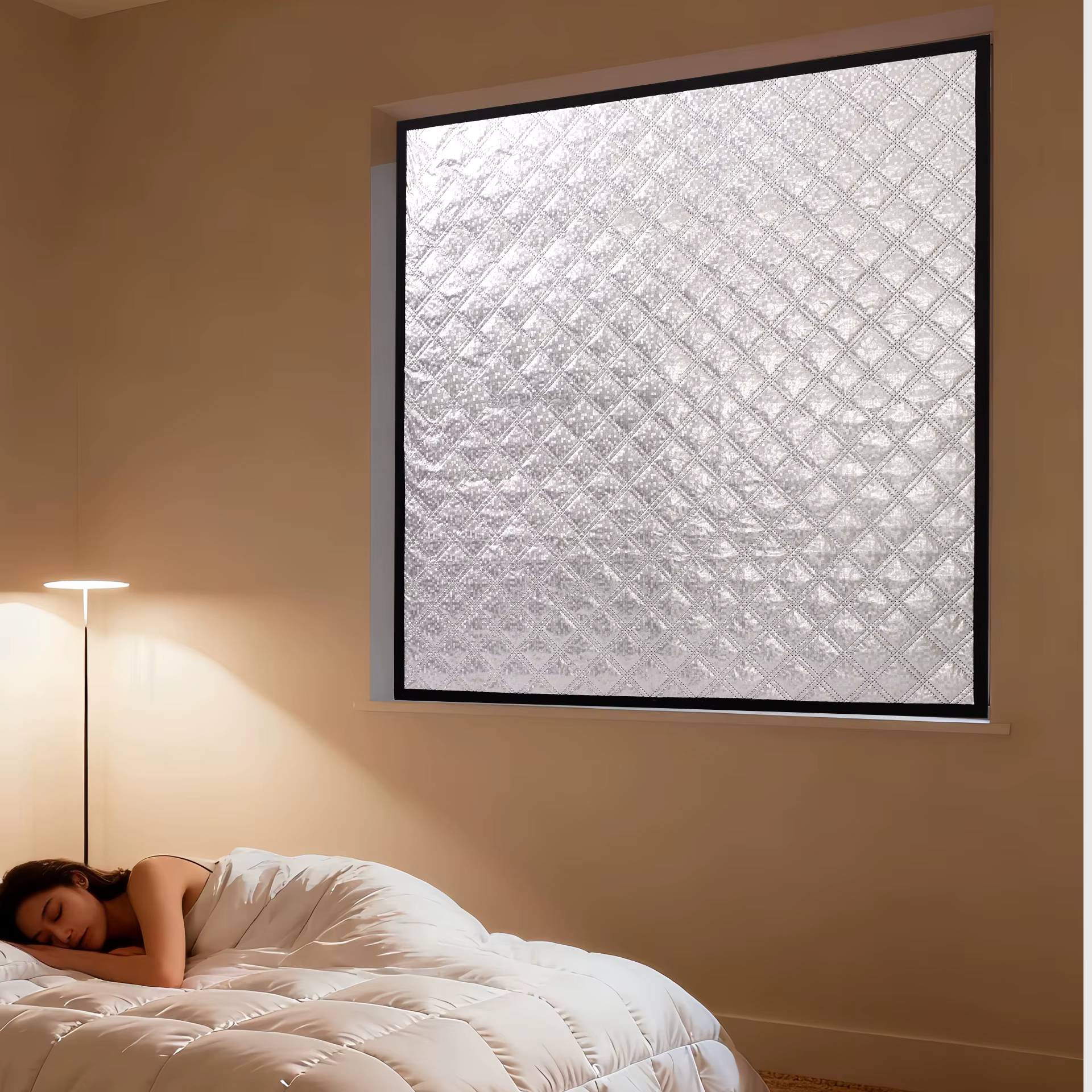 Rideaux thermiques d'hiver avec coton isolant, film isolant pour fenêtre résistant au froid, rideaux épais insonorisés et occultants