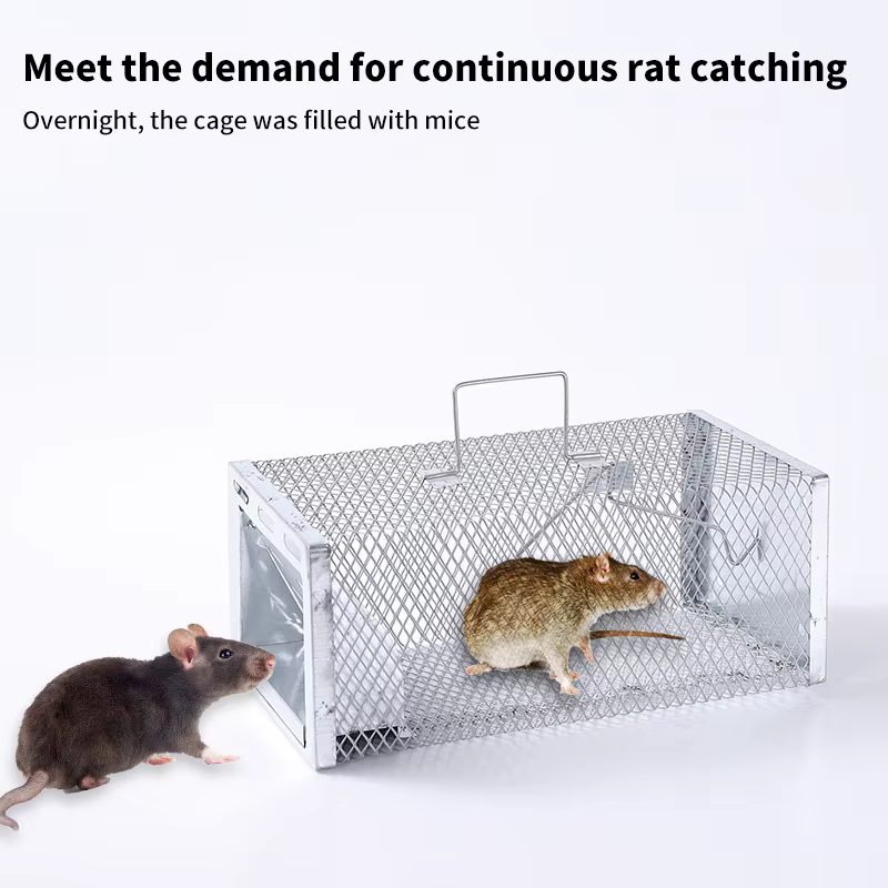 Piège à rats et souris multi-captures, cage anti-nuisibles pour tous les rongeurs