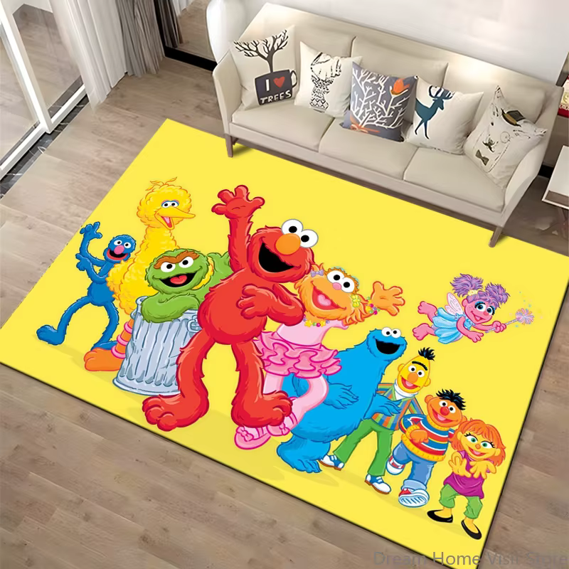 Tapis décoratif 15 tailles S-Sesame S-Street pour salons
