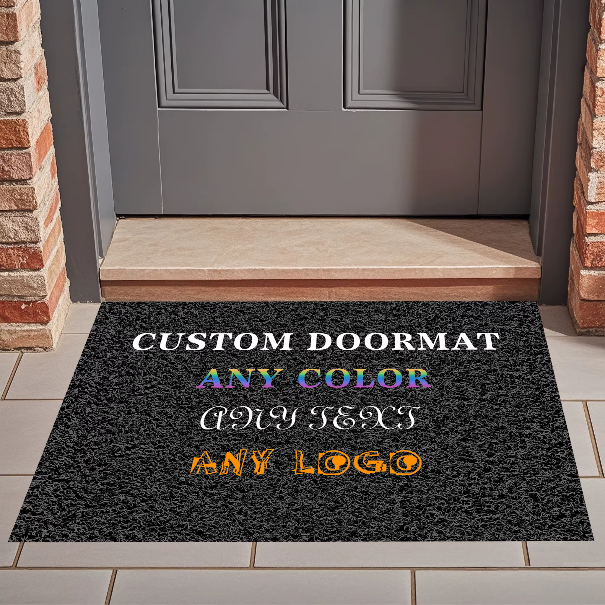 Tapis d'entrée personnalisé