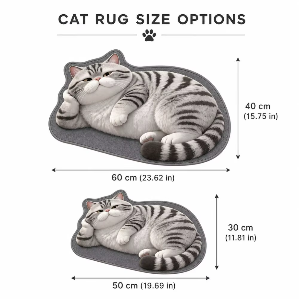 Tapis de sol 3D en terre de diatomée pour chat