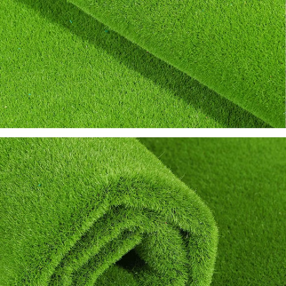 Tapis en Mousse Artificielle Durable pour Mur de 50x50cm, Fausse Alge Verte, DIY
