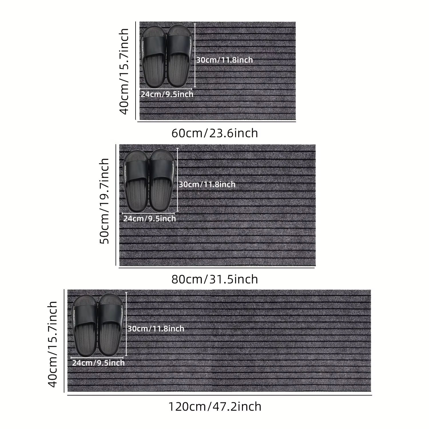 Tapis de buanderie, tapis extérieur antidérapant et lavable