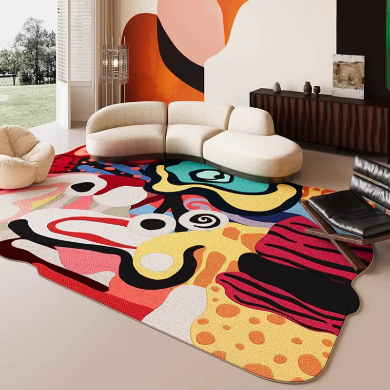 Tapis couleur Dopamine pour salon
