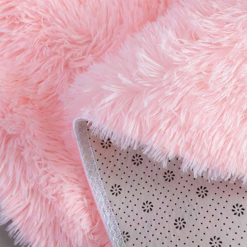 Tapis de chambre à coucher rose pour chambre d'enfant
