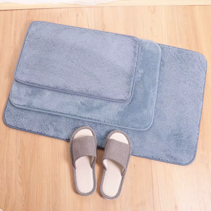 Tapis en velours de corail gris pour salon