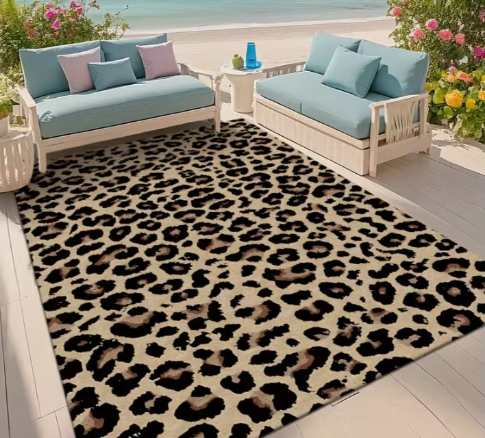 Tapis d'extérieur avec motifs imprimés