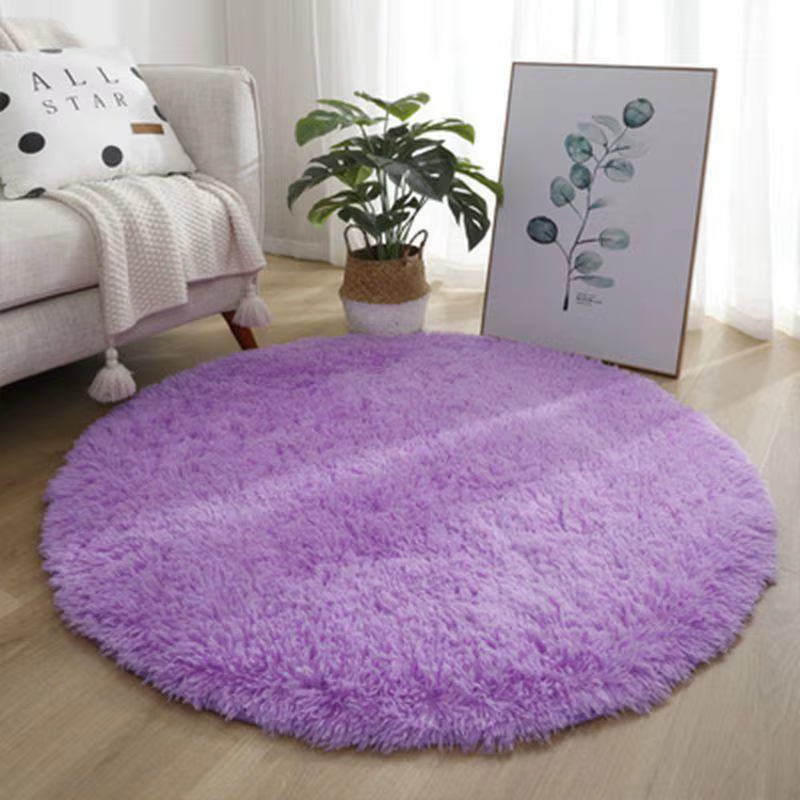 VIKAMA tapis ronds moelleux pour chambre de filles