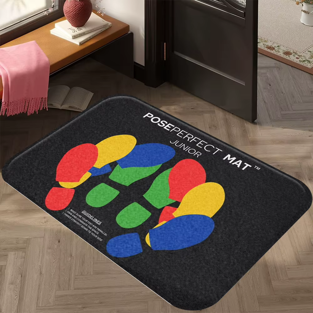 Tapis – Design coloré à motifs d'empreintes