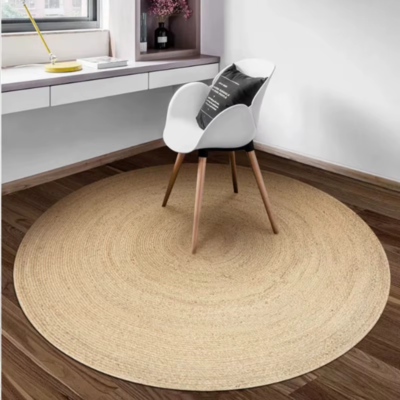 Tapis ronds tissés 100%