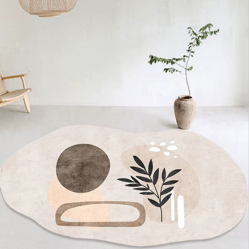 Tapis irréguliers d'art créatif pour chambre à coucher