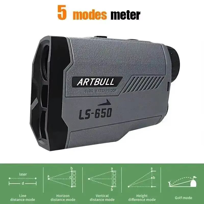 Télémètre Laser 1000m pour la chasse en plein air, télescope de Golf 650m avec verrouillage du drapeau, compteur de Distance ajusté en pente
