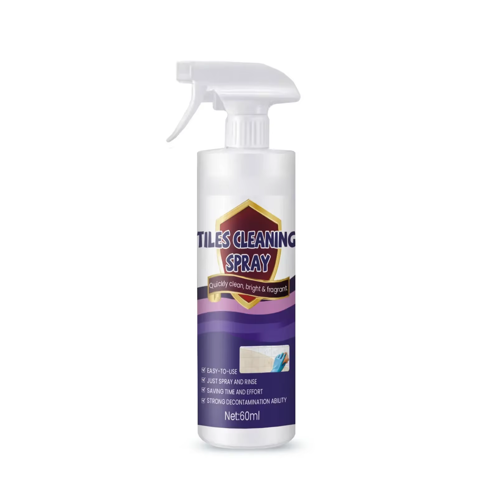 Spray Nettoyant pour Carrelage, Détachant pour Carreaux Céramiques, Nettoyant et Polissant pour Sols en Céramique, Réparateur de Rayures pour Marbre, Liquide Nettoyant pour Carreaux en Porcelaine