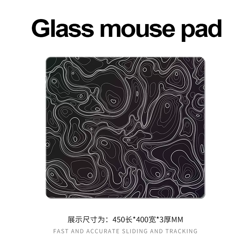 Tapis de souris de jeu en verre photovoltaïque XXL, Surface trempée de grande taille pour FPS eSports, tapis de bureau professionnel Ultra-lisse