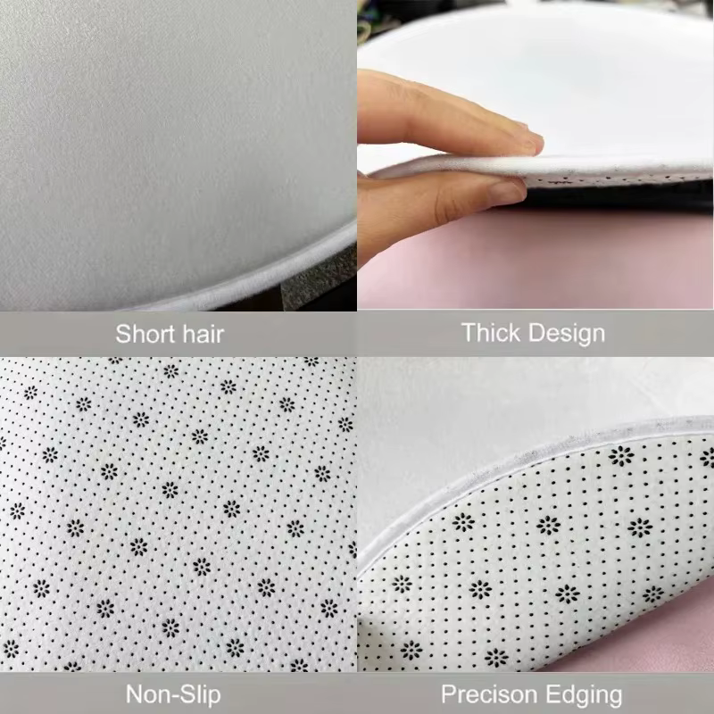 Tapis rond de grande surface avec impression d'animaux