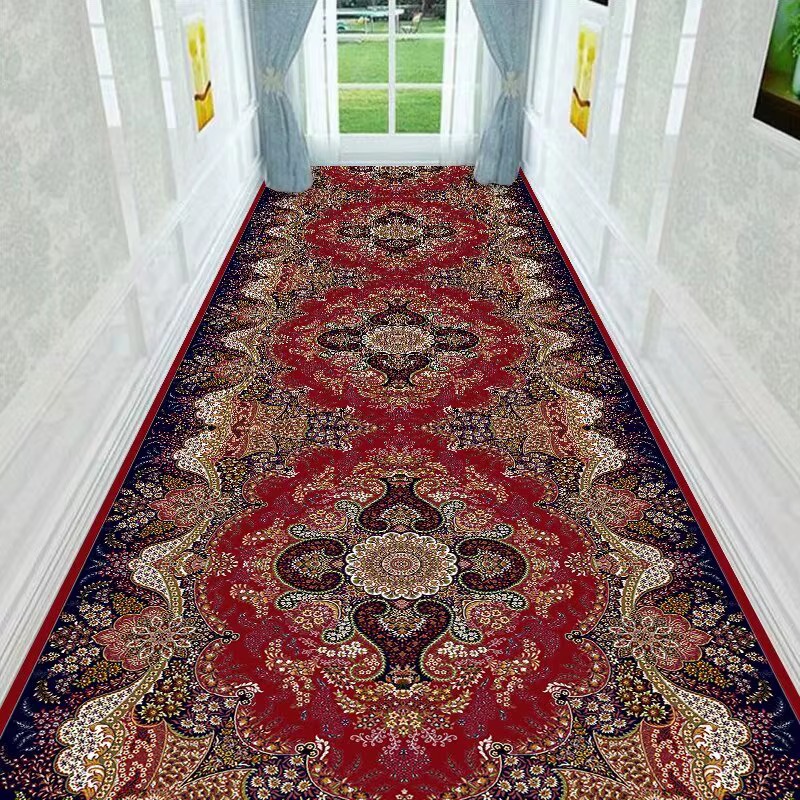Tapis de couloir Long antidérapant de luxe rétro persan
