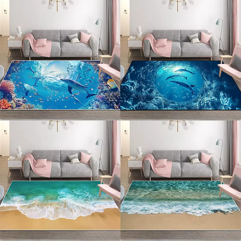 Tapis de Vision 3D de mer