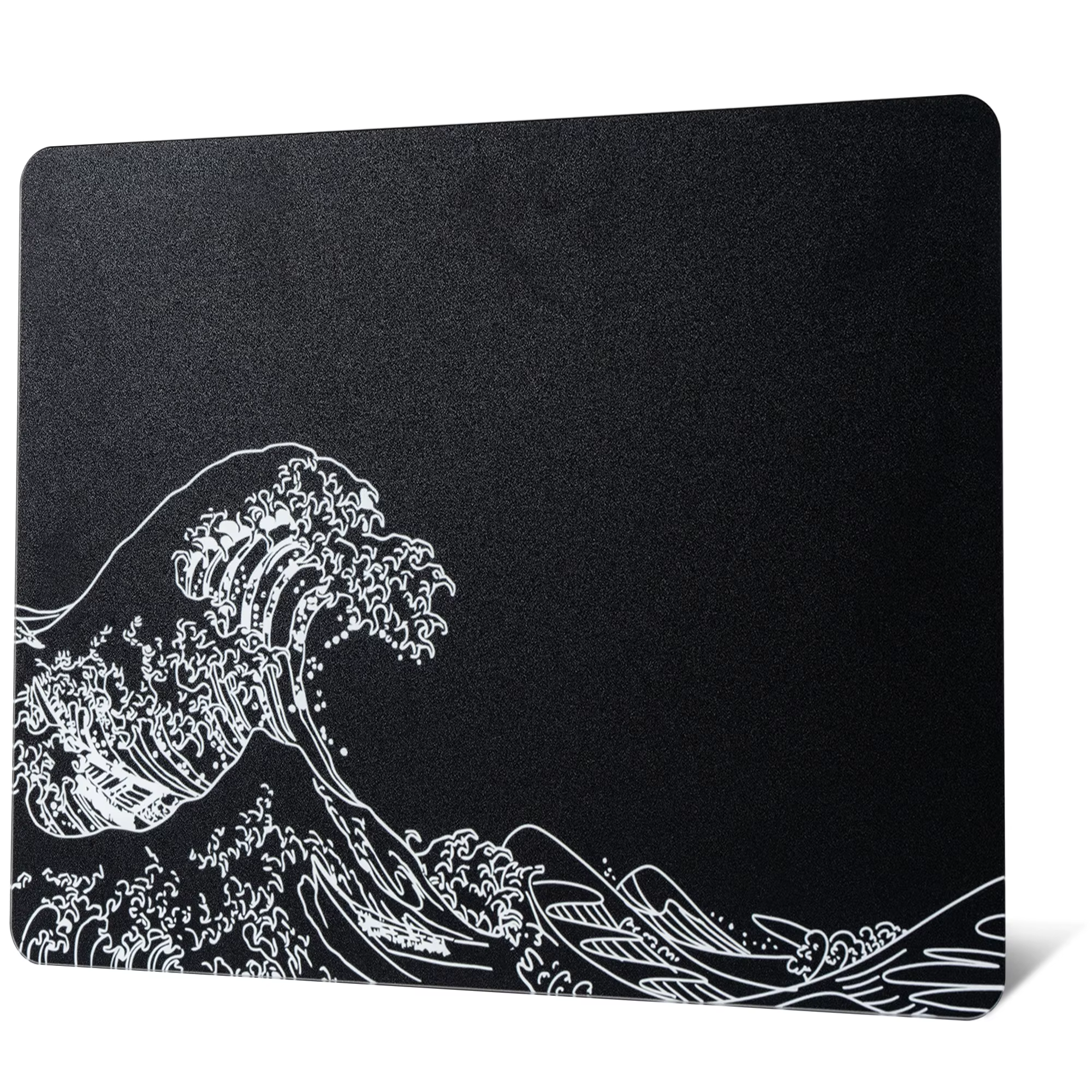 Tapis de souris en verre blanc XVX, carte topographique, grand tapis de souris de jeu en verre, tapis de souris rigide pour la vitesse et la précision, adapté au jeu
