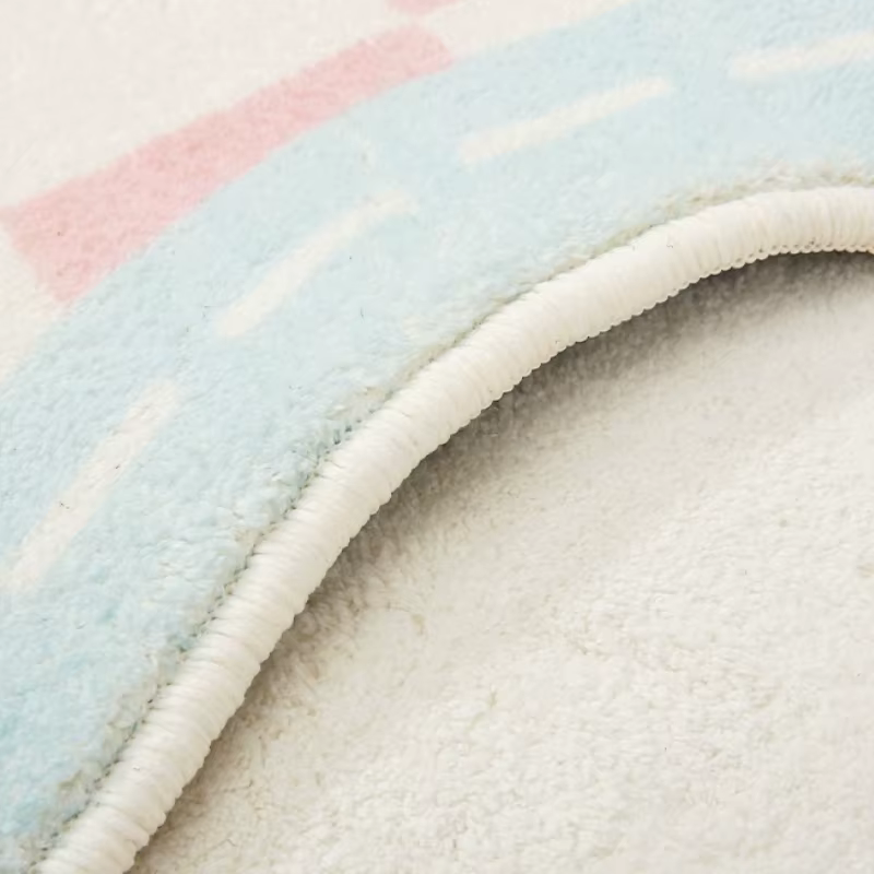 Tapis de décoration de chambre à coucher couleur Dopamine