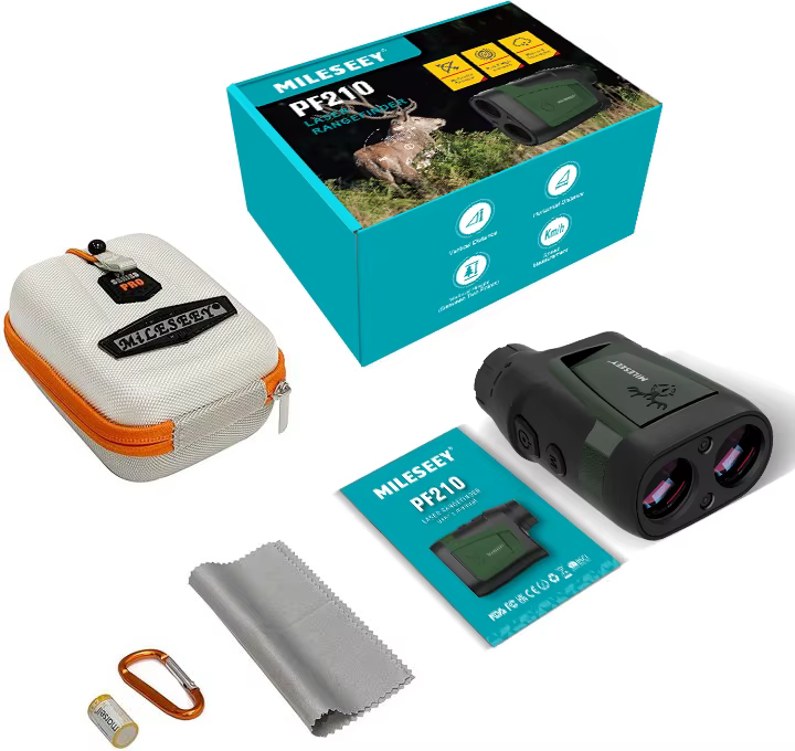 Télémètre laser MILESEEY pour la chasse 730M PF210, télémètre monoculaire extérieur pour la chasse, les jeux sportifs et l'observation