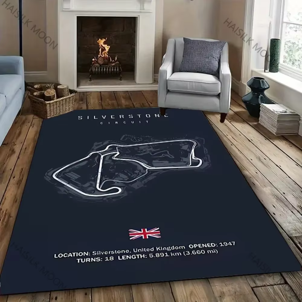 Tapis imprimé en Circuit de piste pour chambre