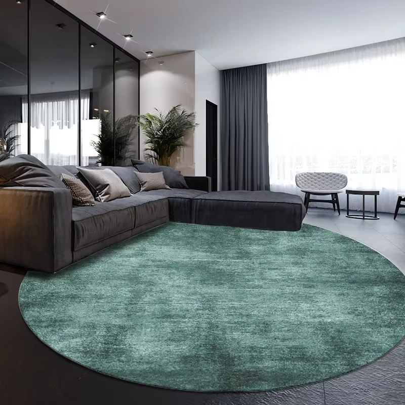 Tapis rond de style nordique pour la décoration de la maison
