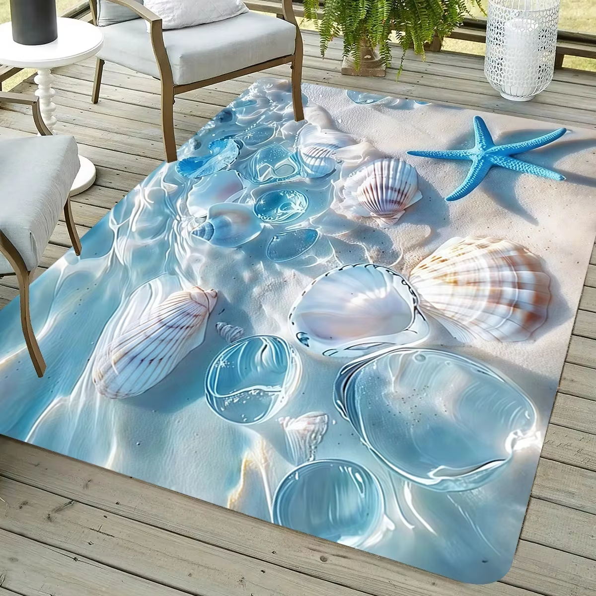 Tapis de plage Ondes de l'océan