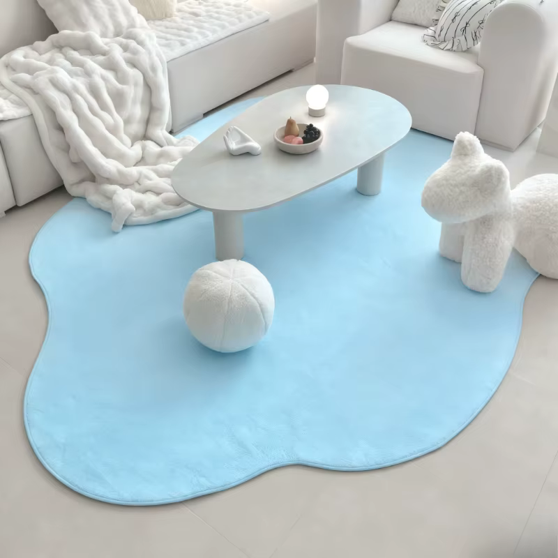 Tapis de couleur unie pour chambre à coucher