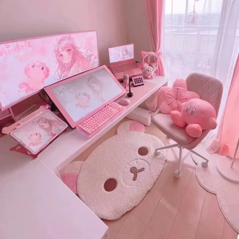 VIKAMA Tapis en forme d'ours Rilakkuma