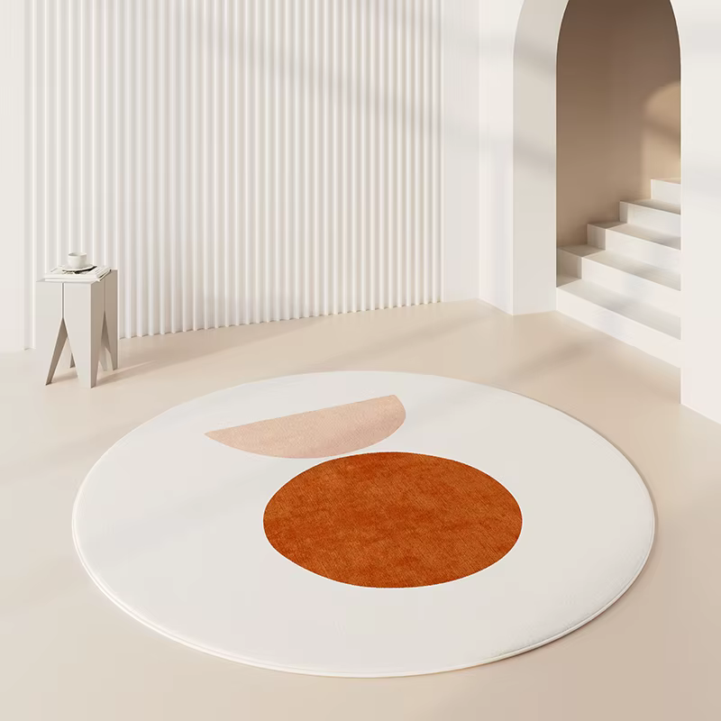Tapis rond de grande surface