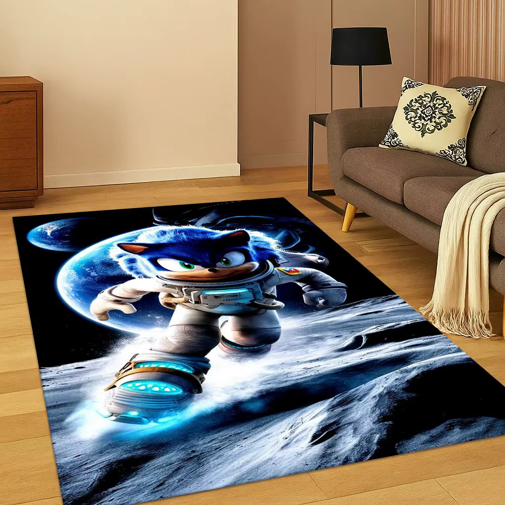 Tapis de jeu de dessin animé s-sonique 3D