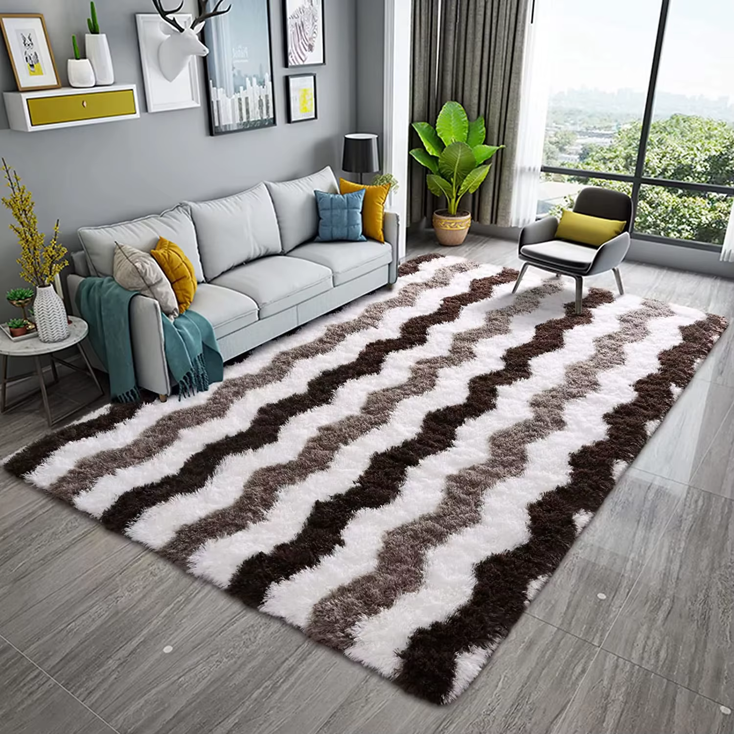 VIKAMA tapis moelleux pour chambre