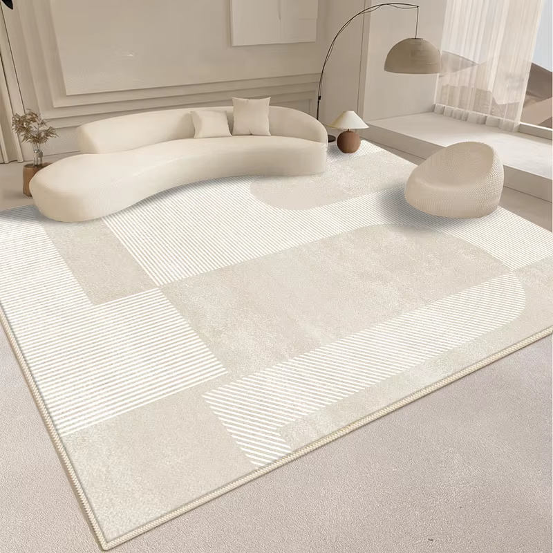 Tapis de ligne de décoration de salon de style moderne