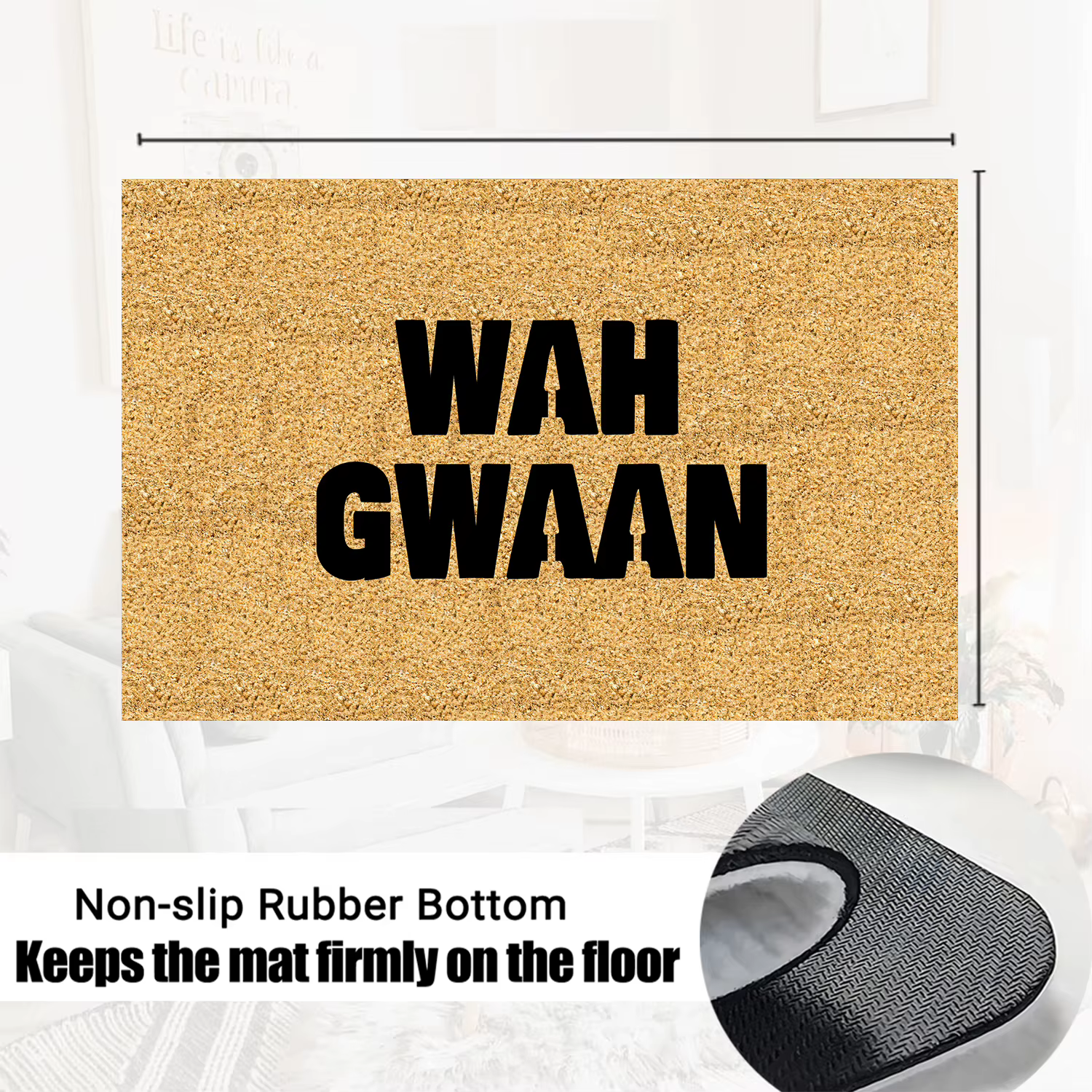 Wah Gwaan paillasson drôle tapis extérieur intérieur porche