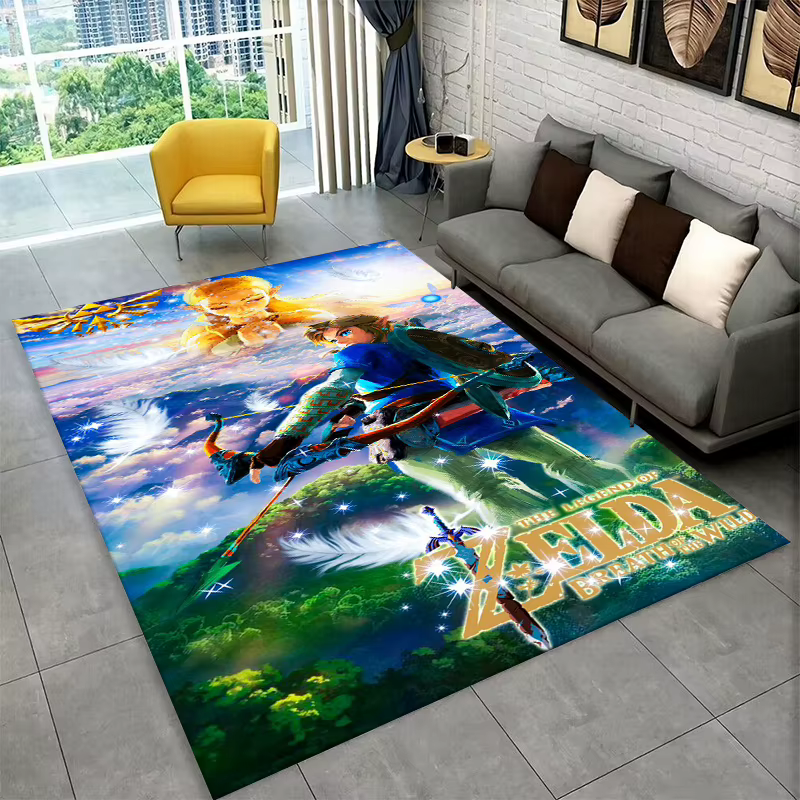 Tapis classique Z-Zelda Cartoon Link pour salle de jeux
