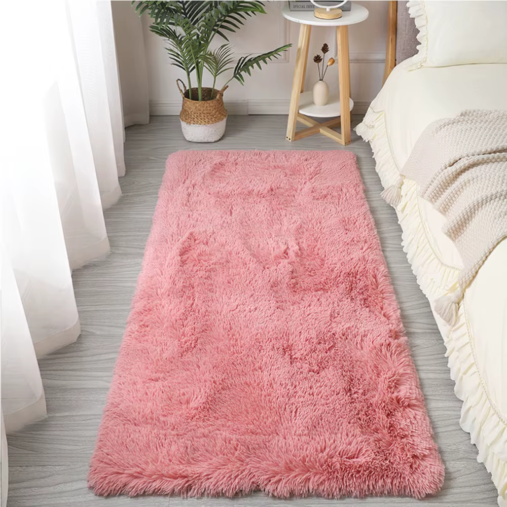 White Indoor Decor Soft and Comfortable Plush Living/Bed/Baby/Study Room Carpet Floor Mats For Home Size：80cmx200cm