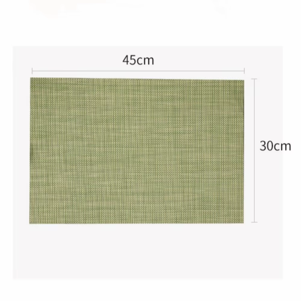 Nouveaux sets de table tissés lavables