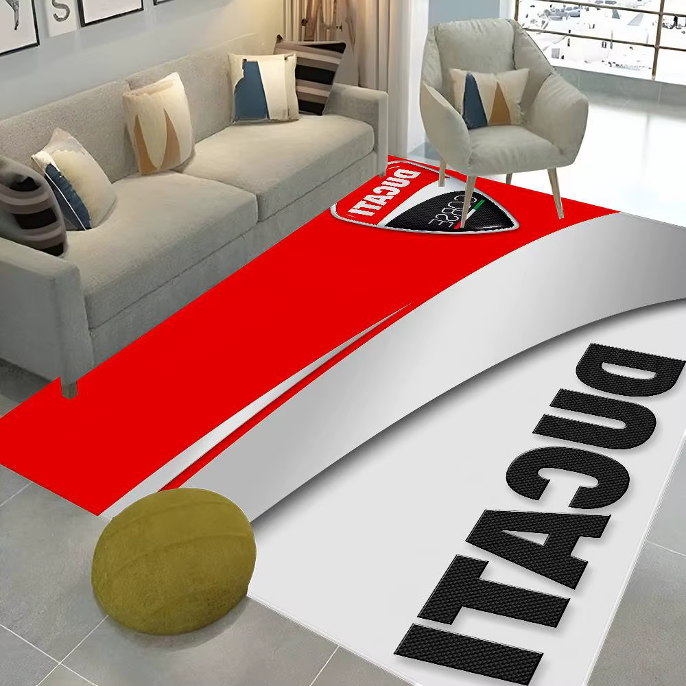 D-Ducati – tapis de sol rectangulaire avec LOGO de moto
