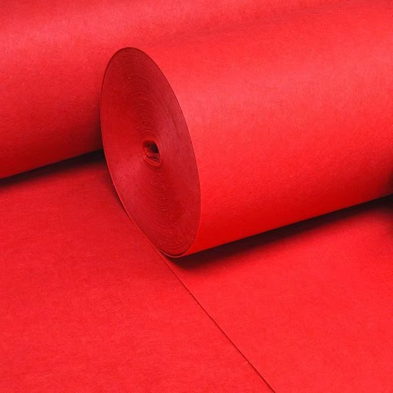 Tapis de mariage rouge longueur personnalisée