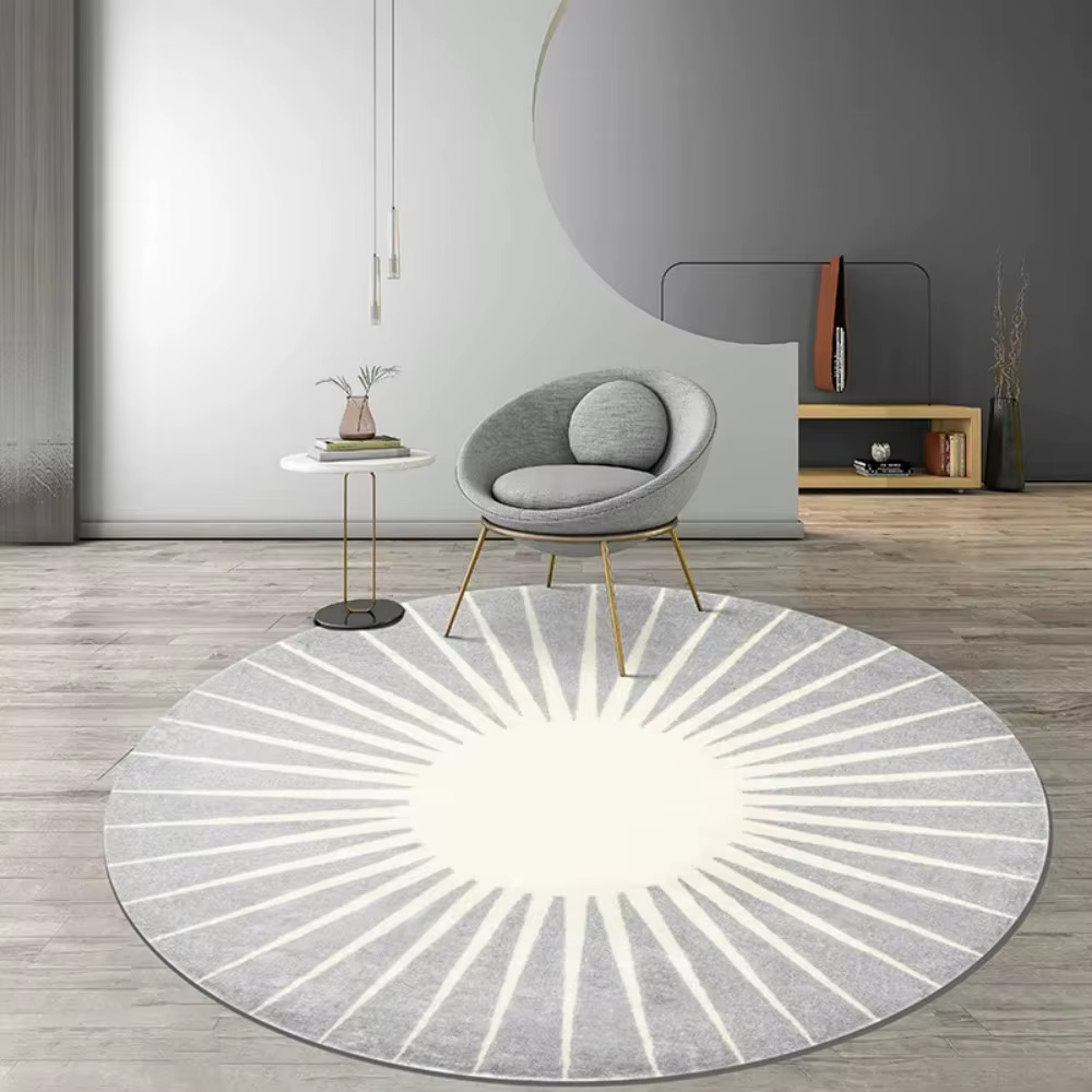 VIKAMA – tapis rond tournesol