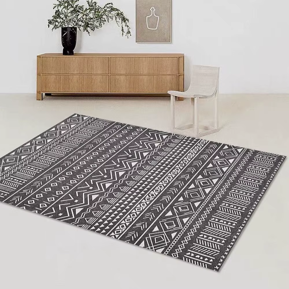 Tapis géométrique marocain lavable en machine