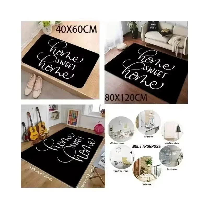 Tapis de sol antidérapant motif cheval de ferme pour salon