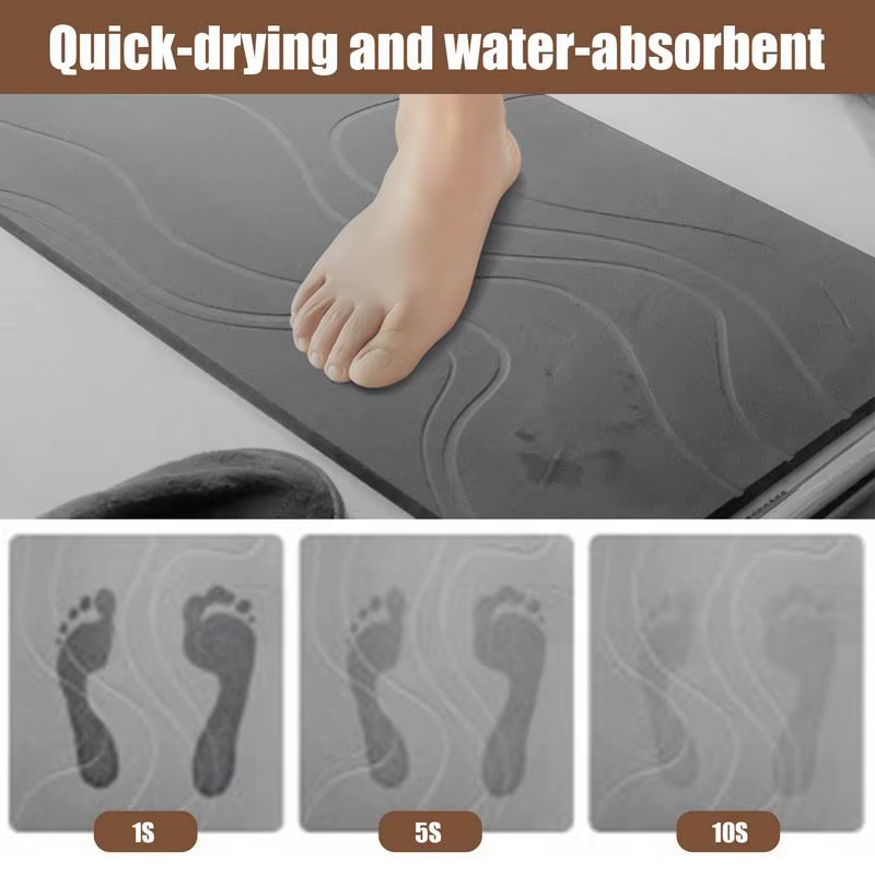 Tapis de bain en Diatomite